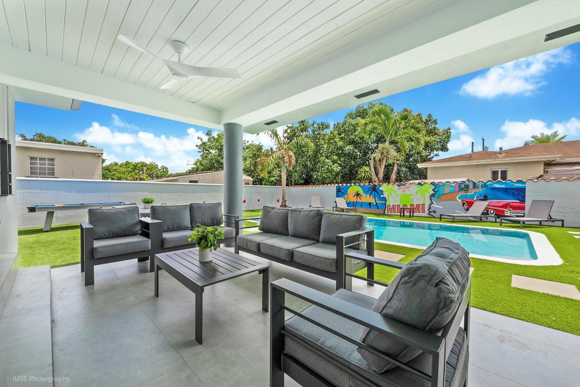 6br Ultimate Retreat Pool, Sports Court & Bbq L10 * Miami
